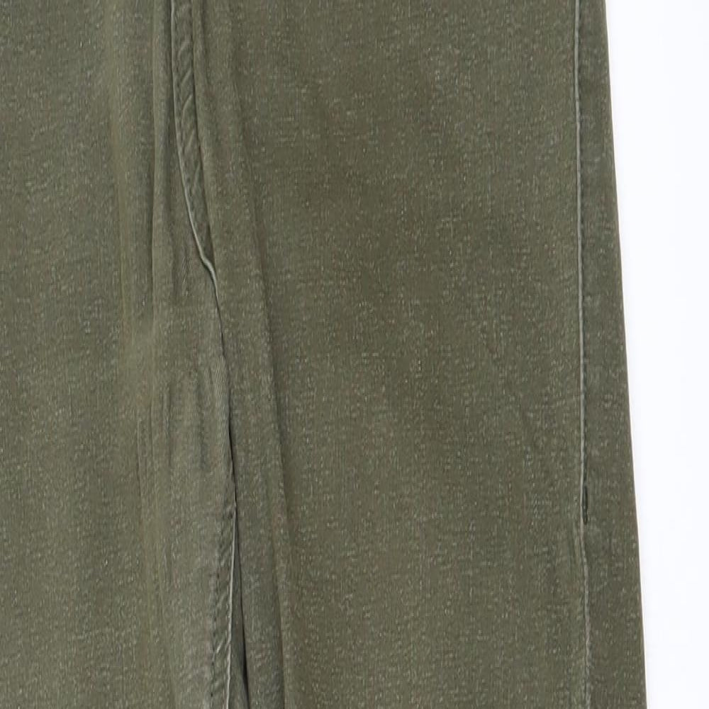 Topshop Womens Green   Straight Jeans Size 32 in L30 in