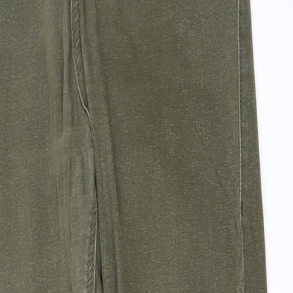 Topshop Womens Green   Straight Jeans Size 32 in L30 in