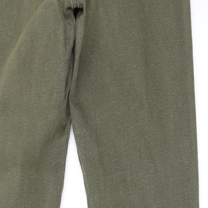 Topshop Womens Green   Straight Jeans Size 32 in L30 in