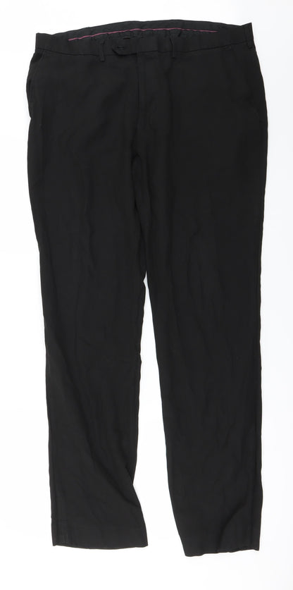Preworn Mens Black   Trousers  Size 36 in L31 in