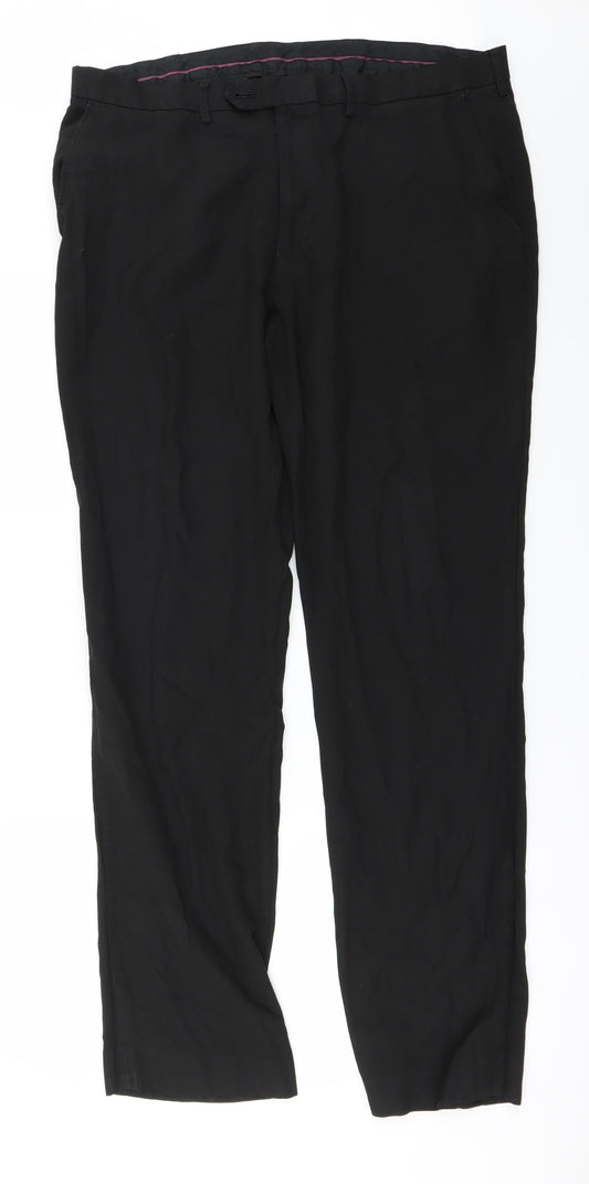 Preworn Mens Black   Trousers  Size 36 in L31 in
