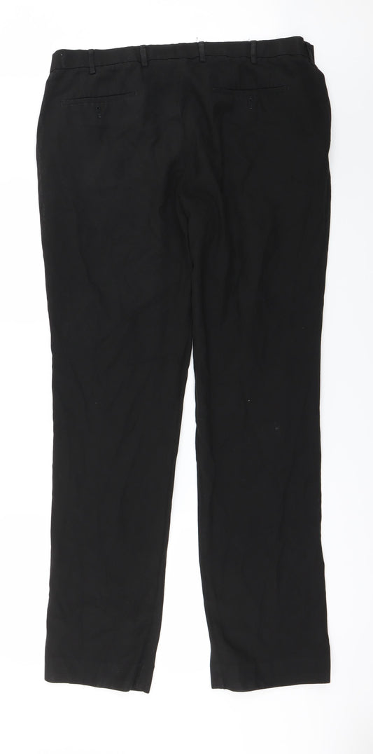 Preworn Mens Black   Trousers  Size 36 in L31 in