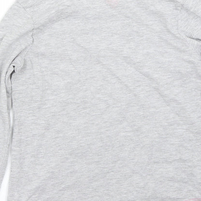Preworn Girls Grey   Basic T-Shirt Size 8 Years