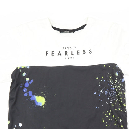 George Boys Black   Basic T-Shirt Size 10 Years