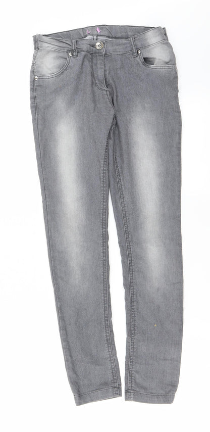 Womens UK Size 26 in Preworn Regular Fit Straight Grey Jeans