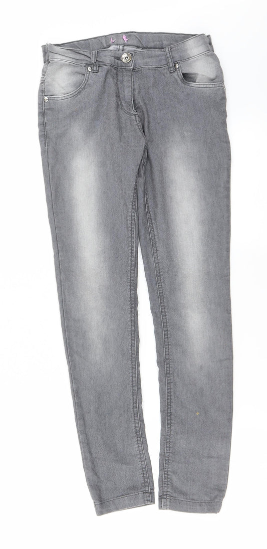 Womens UK Size 26 in Preworn Regular Fit Straight Grey Jeans