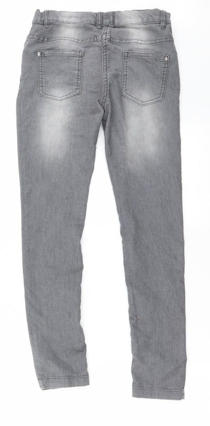Womens UK Size 26 in Preworn Regular Fit Straight Grey Jeans
