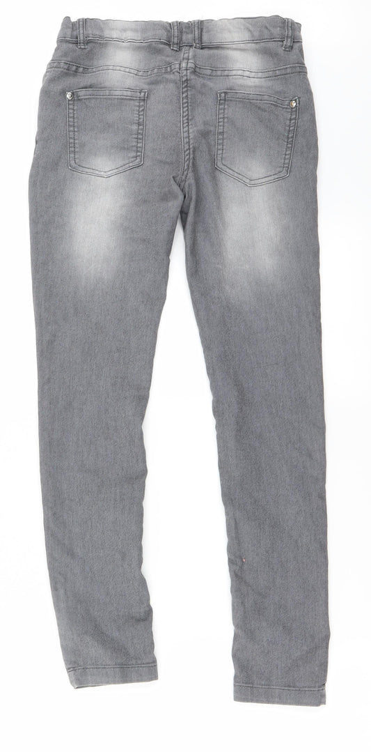 Womens UK Size 26 in Preworn Regular Fit Straight Grey Jeans