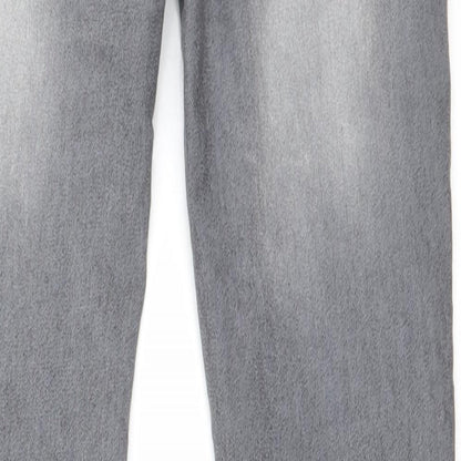 Womens UK Size 26 in Preworn Regular Fit Straight Grey Jeans