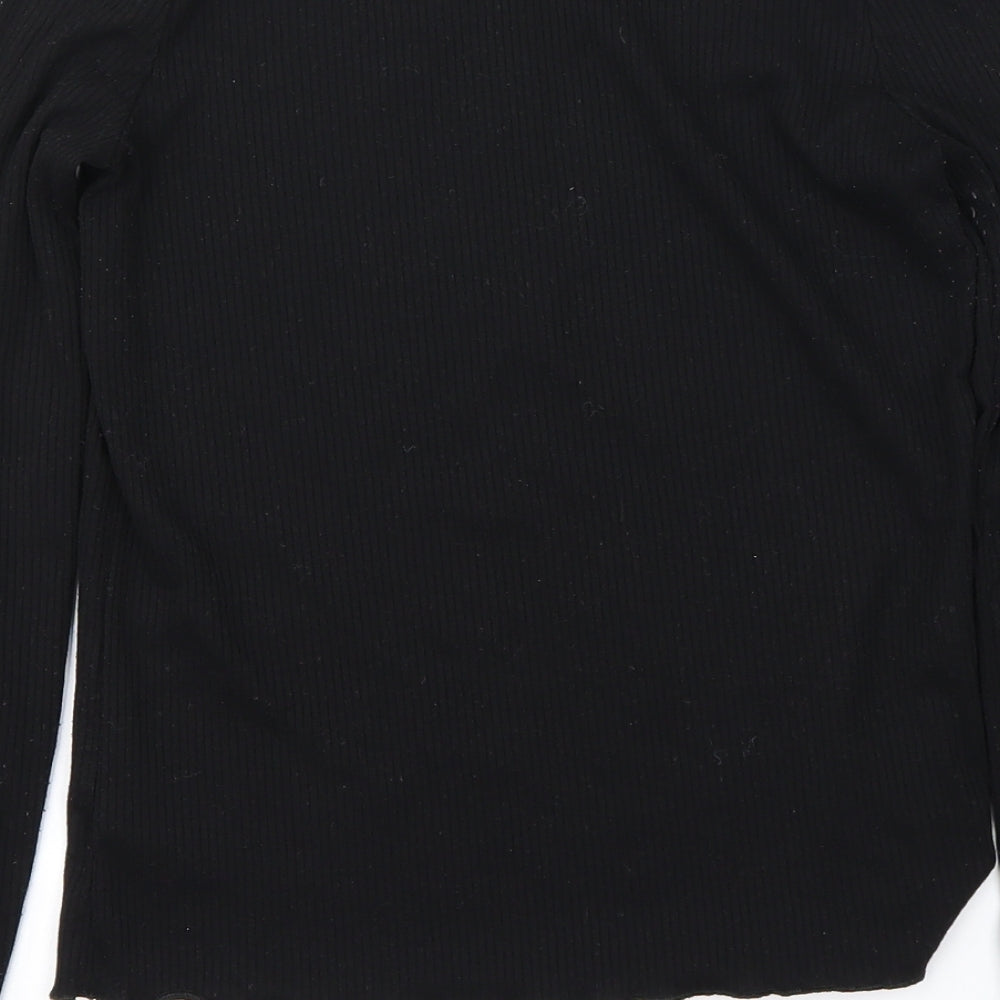 F&F Girls Black   Pullover Jumper Size 13-14 Years