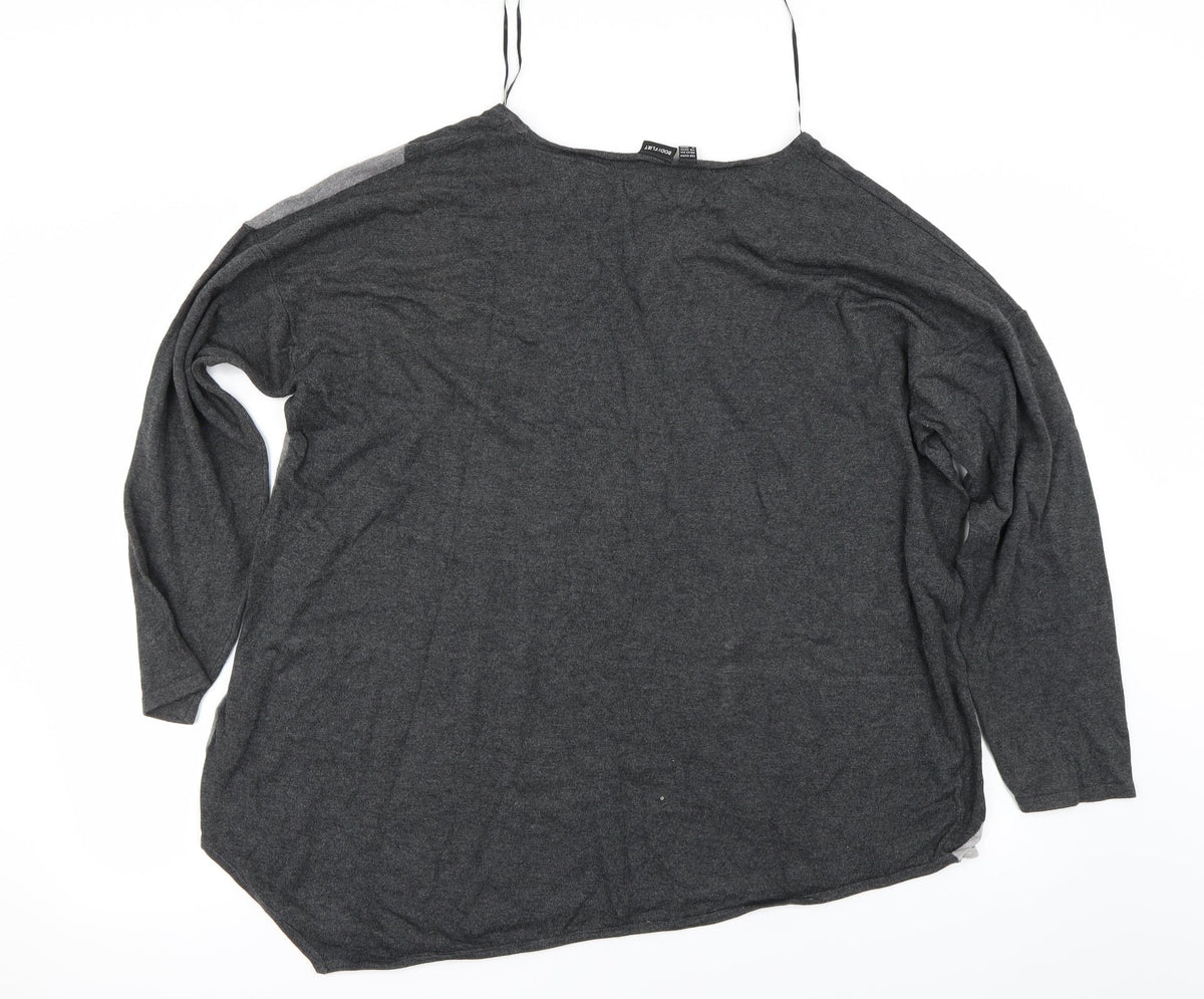 Body Flirt Womens Black   Pullover Jumper Size 2XL