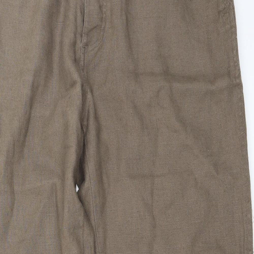 Womens UK Size 32 in Preworn Regular Fit  Brown Trousers