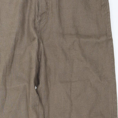Womens UK Size 32 in Preworn Regular Fit  Brown Trousers
