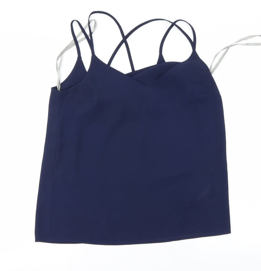 Womens UK Size 6 Dorothy Perkins Blue Basic Blouse