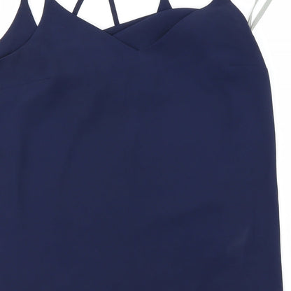 Womens UK Size 6 Dorothy Perkins Blue Basic Blouse