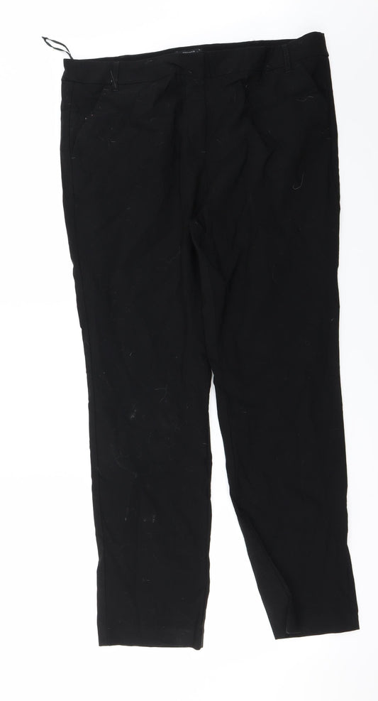 Womens UK Size 18 Papaya Regular Fit  Black Trousers