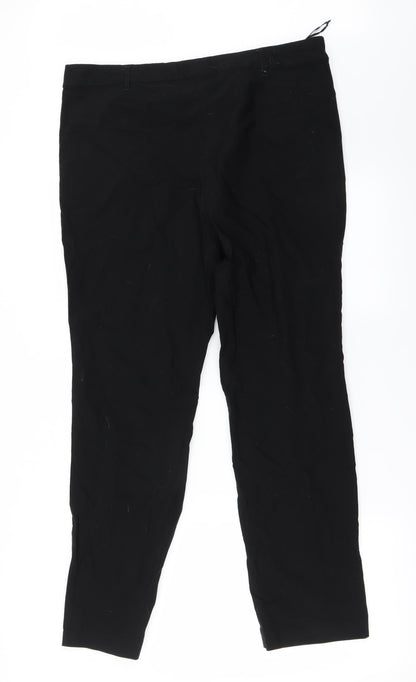 Womens UK Size 18 Papaya Regular Fit  Black Trousers