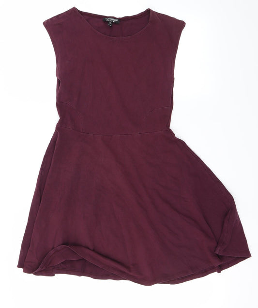 Topshop Womens Purple   A-Line  Size 10