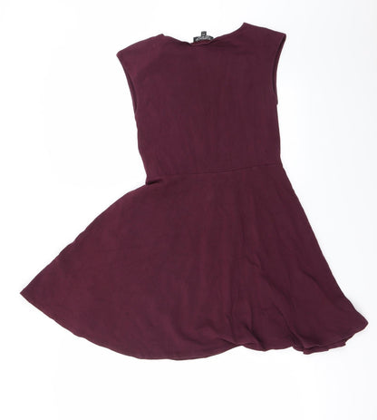 Topshop Womens Purple   A-Line  Size 10