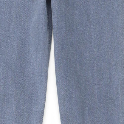 Womens UK Size 8 Preworn Regular Fit Skinny Blue Jeans