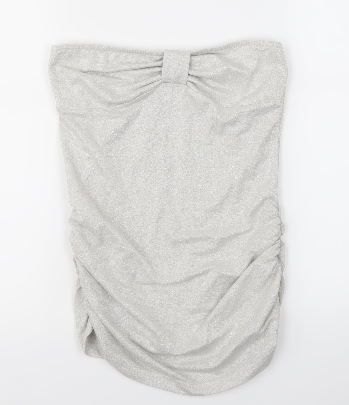 Primark Womens Grey   Basic Tank Size 10  - Sparkly