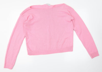 I SAW IT FIRST Womens Pink   Pullover Sweatshirt Size 12