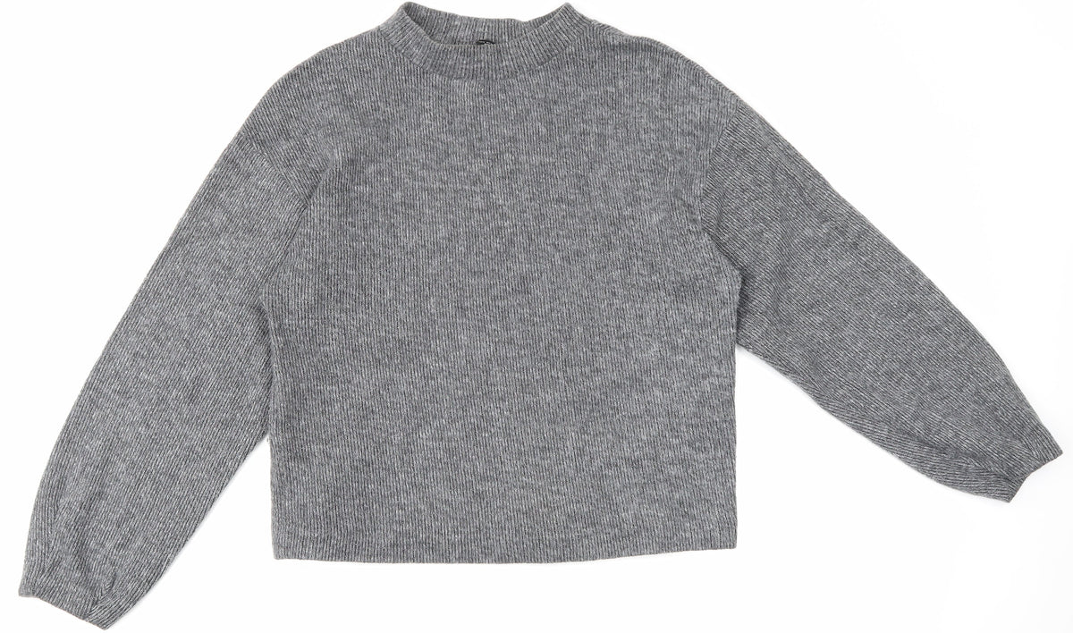 Zara Womens Grey   Pullover Jumper Size S