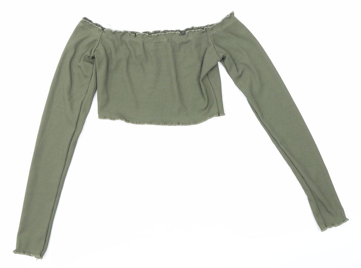 Prague Girls Green   Basic Tank Size 6 Years