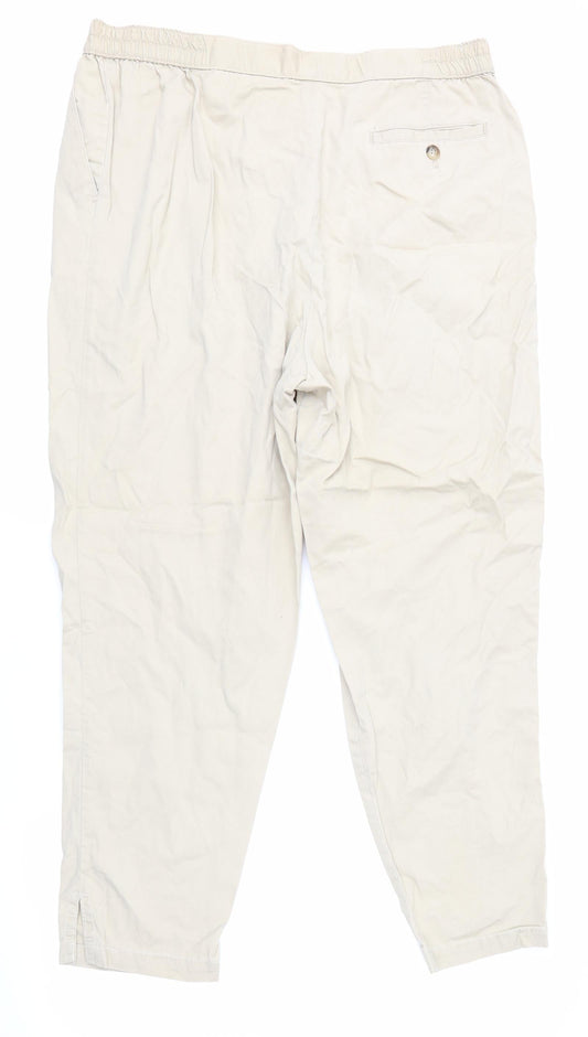 Marks and Spencer Mens Beige   Trousers  Size L