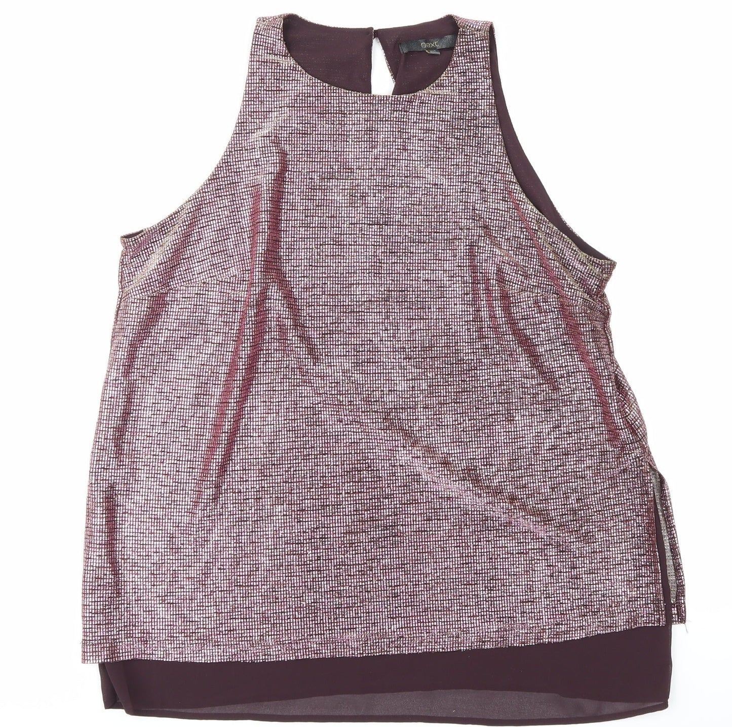 Womens UK Size 16 NEXT Pink Basic T-Shirt