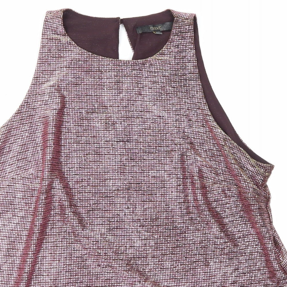 Womens UK Size 16 NEXT Pink Basic T-Shirt