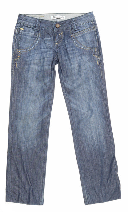 Mens UK Size 27 in rm Regular Fit Straight Blue Jeans