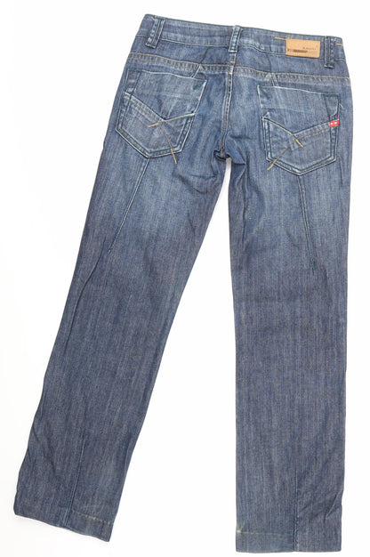 Mens UK Size 27 in rm Regular Fit Straight Blue Jeans