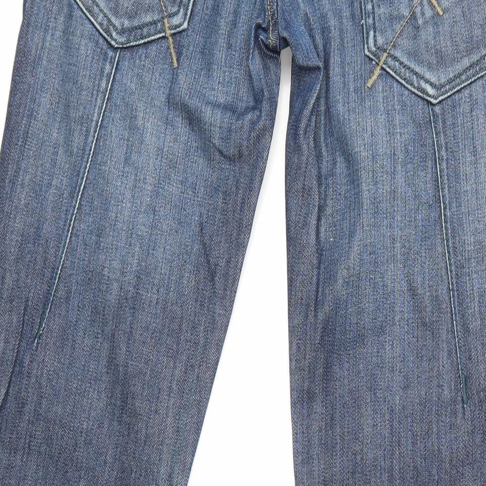 Mens UK Size 27 in rm Regular Fit Straight Blue Jeans