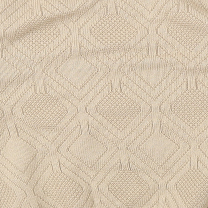Beau Monde Womens Beige   Henley Jumper Size 14