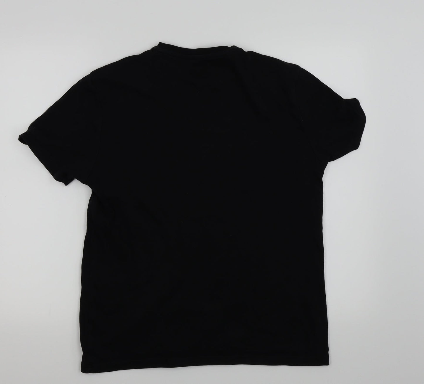 Womens UK Size M River Island Black Basic T-Shirt