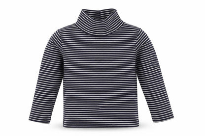Next Girls White Striped  Basic T-Shirt Size 9-12 Months