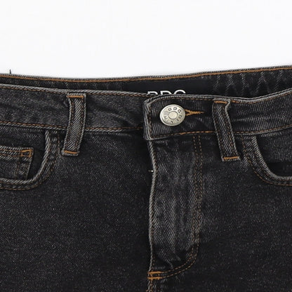 BDG Womens Black  Denim Hot Pants Shorts Size 26 in