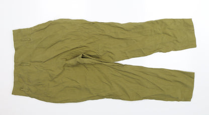 Womens UK Size 12 H&M Regular Fit  Green Trousers