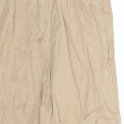 Lindex Womens Beige   Cropped Trousers Size 12 L23 in
