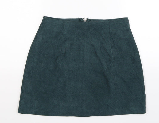 SheIn Womens Blue  Corduroy Mini Skirt Size 26 in
