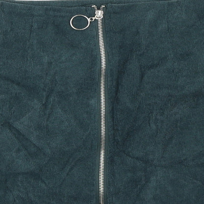 SheIn Womens Blue  Corduroy Mini Skirt Size 26 in