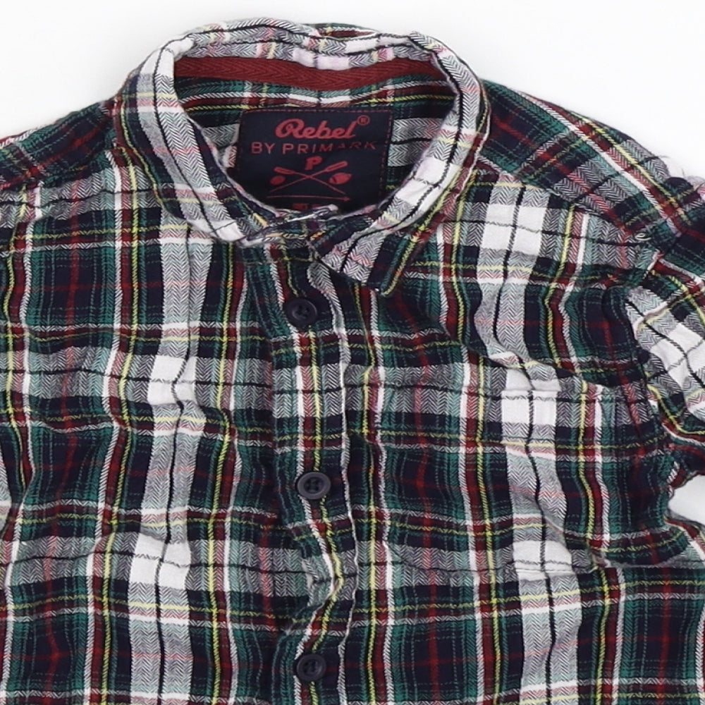 Rebel Boys Multicoloured Check  Basic Button-Up Size 4-5 Years