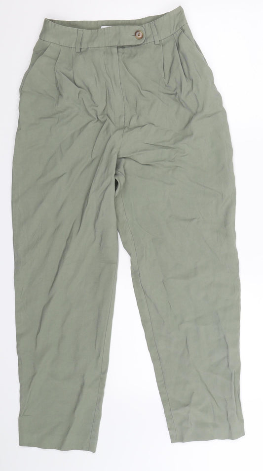 Topshop Womens Grey   Trousers  Size 6 L25 in