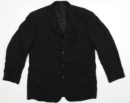 Malcolm Levantes Mens Black   Jacket Suit Jacket Size 44
