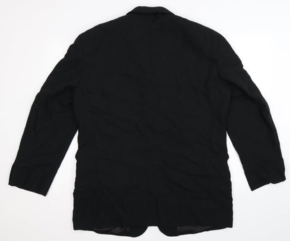 Malcolm Levantes Mens Black   Jacket Suit Jacket Size 44