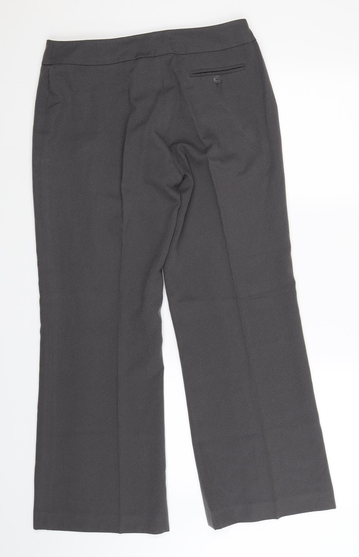 Anne Brooks Womens Grey   Trousers  Size 12 L28 in