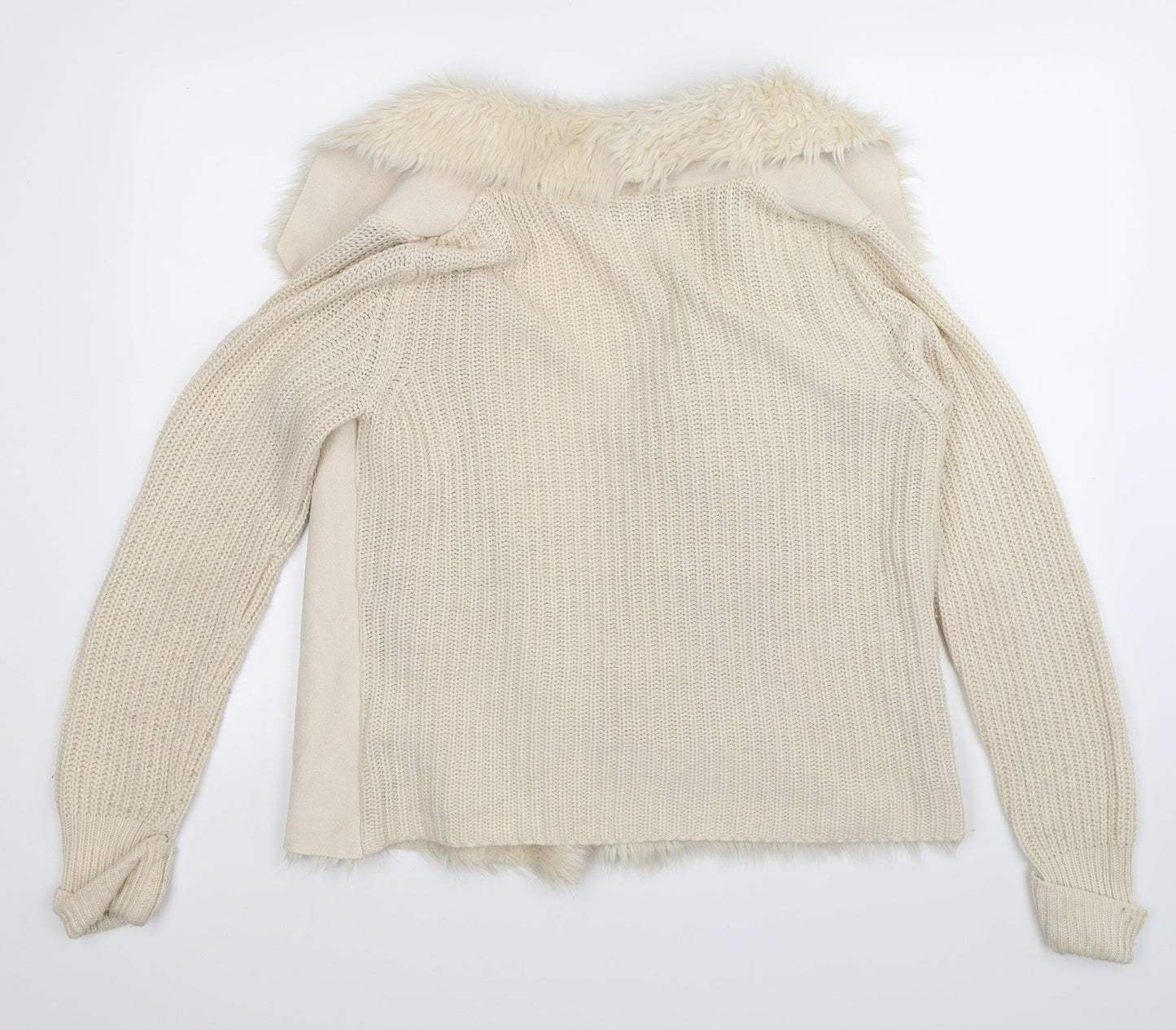 F&F Womens White   Jacket Coatigan Size 10