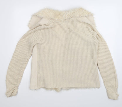 F&F Womens White   Jacket Coatigan Size 10