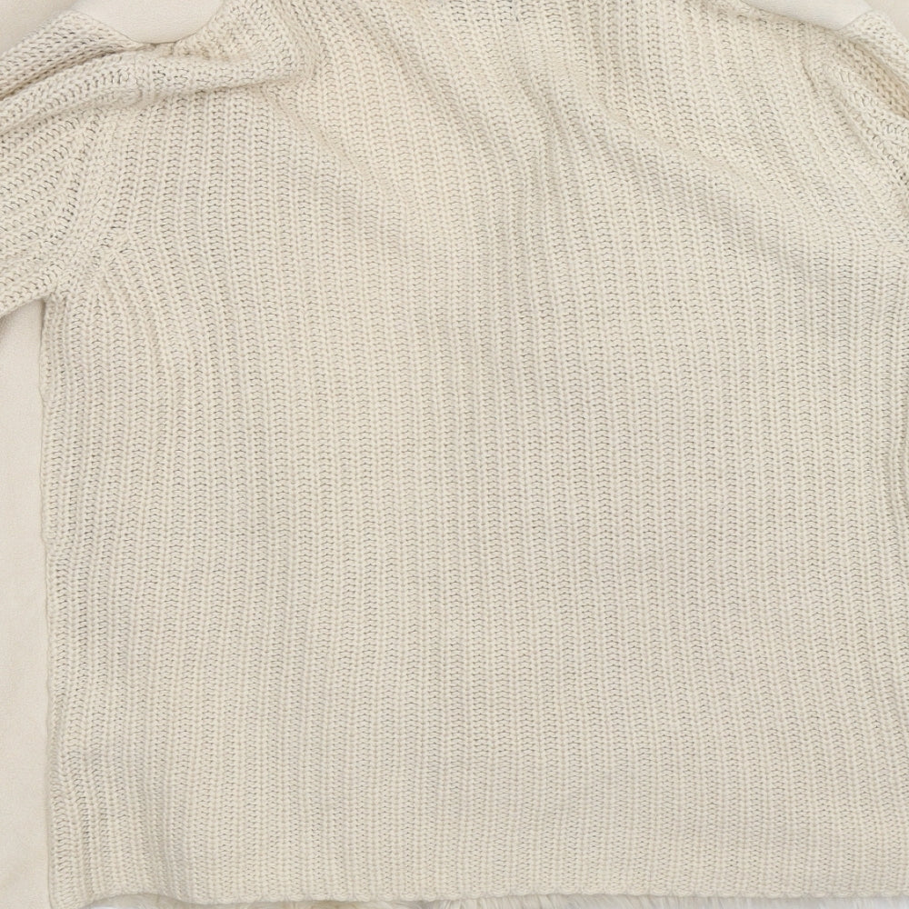 F&F Womens White   Jacket Coatigan Size 10